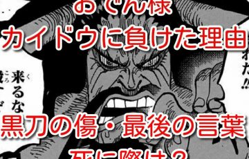 黒刀の傷 One Piece本誌考察や名シーン雑学まとめサイト