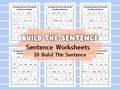80 Build the Sentence Worksheets, Sentence Writing, Write the Sentence, Practice Writing Activity pages, ELA Worksheets, Digital Download