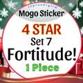 Fortitude! (Set 7) Mono go 4 STAR Sticker (1 piece)
