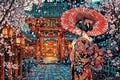 Serene Cherry Blossom Puzzle | Beautiful 1000-Piece Japanese Scenic Jigsaw | Family Fun, Relaxing Gift, Home Decor, Mindful Activity
