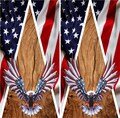 Cornhole Wrap | Digital Download | American Flag Bald Eagle | Cornhole Game Wrap | Decals | Cornhole Board Maker | Large Format Print File