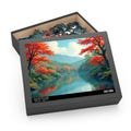 Autumn leaves reflected on the lakesidePuzzle - 120, 252, 500-Piece