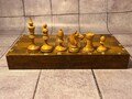 Soviet chess set from the match Botvinnik - Flohr 1933 in very good condition with weighting. Chess gift for chess lovers and collectors!