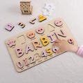 Personalized Name Puzzle W/Numbers, Preschool Puzzle Toy Gift for Boys and Girls, Custom Name Puzzle with Numbers & Geometry Shapes