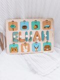 Keepsake Toy Name Sign Toddler Name Puzzle Playroom Decor Name Puzzle Board 1st Birthday Gift Personalized Baby Puzzle Newborn Girl Nursery
