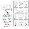 Group Time Song Book MRR and PLR Growing Bundle Preschool Circle Time Songs Editable for Kids with Resell Rights
