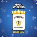 Mono Go Stickers 5 Star Set 9 to set 14 - Mono Go Cards Jingle Joy Album Completely