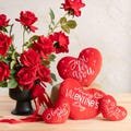 Velvet plush heart, valentines day gift for her, gift for him