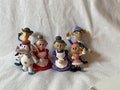 U Pick Vintage 2002 2000s Rudolph Red Nosed Reindeer Plastic Figurine Mrs Claus Red Purple Girl Elf Tall Elf Glasses Misfit Elephant Cowbow
