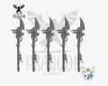 Space Knight Guardian Spears Conversion Bits For Prime Sci-fi Marines 28mm