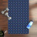 Yoga Mat, Dark Blue Evil Eye Design, Fitness Workout Mat, Non-Slip Pilates Mat, Meditation Mat, Unique Gift Idea