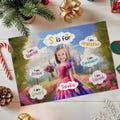Custom Photo Jigsaw Puzzle Featuring a Princess in a Pink Dress – A Perfect Gift for Kids, Children's Educational Toy, Photo Jigsaw for Kids
