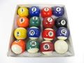 Vintage Set of 16 Miniature Pool Billiard Balls - 16 Small Pool Balls