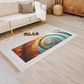 Yoga Mat, Abstract Yoga Mat, Zen Yoga Mat, Wood Spiral Style Yoga Mat, Workout Accesory, Zen Meditation Mat, Relaxation Mat