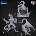 Cave Beast (Large) | Premium DnD Minis High Quality Resin | EPIC 28mm | Monster, Beats, Creature, Lizard, Tail, Underdark, Mines, Attack