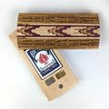 ZEBRAWOOD PURPLEHEART 2pTravel Cribbage Board Card Peg Storage Heirloom Quality Handmade Wooden Images Montana family game woodsy western