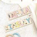 Wooden Toys Name puzzle For Kids, Baby Name Puzzle, Montessori Toys For Toddlers, 1st Birthday Gift, Christmas Gift for kid, Educational Toy
