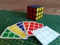 3x3x3 Full Set Replacement Stickers for Magic Puzzle Cube Decals