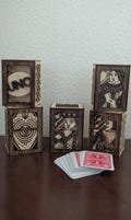 Wooden Playing Card Box, Card Holder