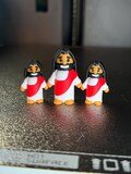 Miniature Jesus Christ Holy Figurine Gift Collectable Set (3 pack)