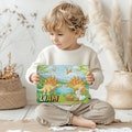 CUSTOM Dinosaur Easter Bunny Girls Puzzle 30-Piece, Childs Name Jigsaw Puzzle, Game for 4 Year Old, Gift for Son or Daughter, Young Kid Gift
