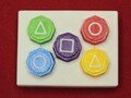 Gonggi Set of Five-Pieces and Holder Comes With Free Fast Shipping, Stone Game - Traditional Korean Gonggi Set with Elegant Holder