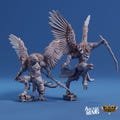 Avensari Sky Tamer - 3D Printed Aarakokra Beastmaster Miniature for Tabletop RPGs and D&D